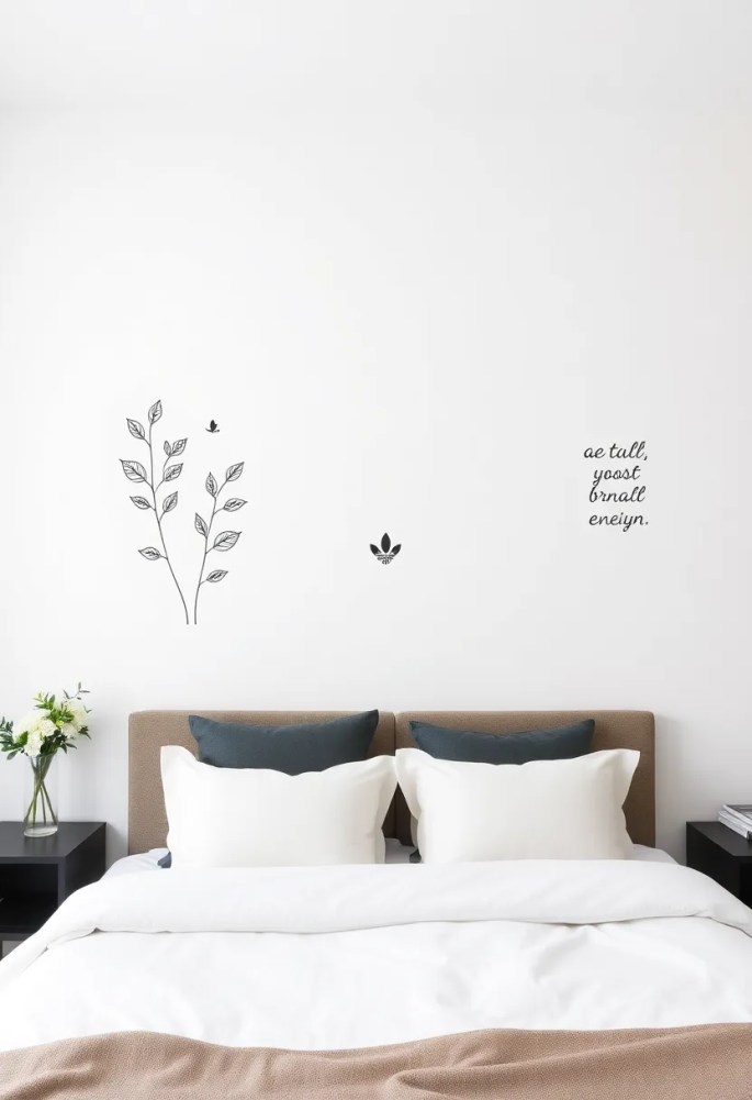 15 Budget-Friendly Bedroom Makeover Ideas That Will Blow Your Mind! - 11. Chic Wall Decals