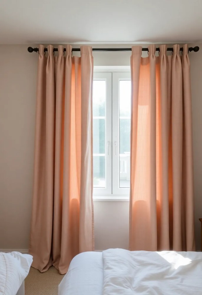 15 Budget-Friendly Bedroom Makeover Ideas That Will Blow Your Mind! - 13. Textured Curtains