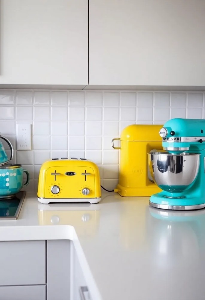 15 Budget Friendly Kitchen Makeovers for 2025 - 13. Colorful Accents