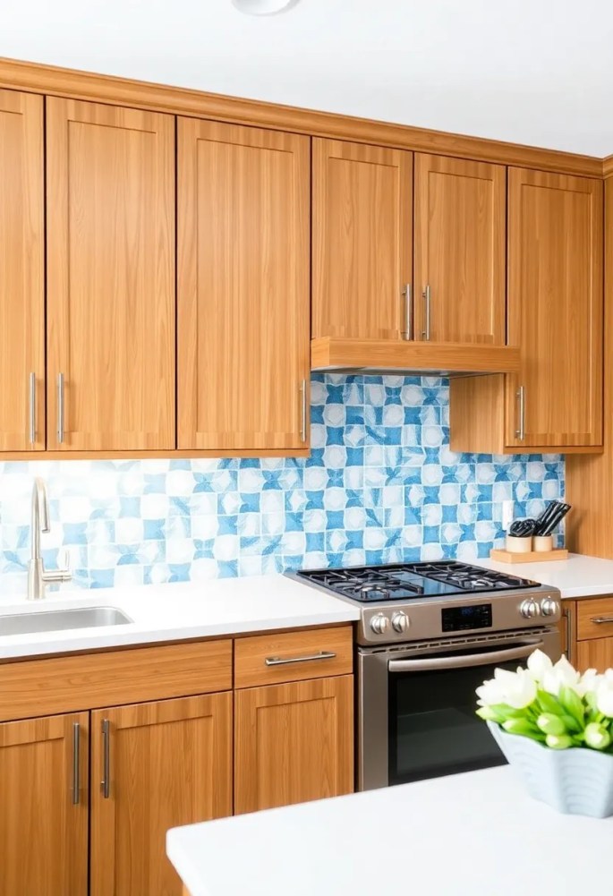 15 Budget Friendly Kitchen Makeovers for 2025 - 3. Peel and Stick Backsplash