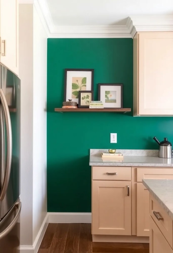 15 Budget Friendly Kitchen Makeovers for 2025 - 6. Accent Wall
