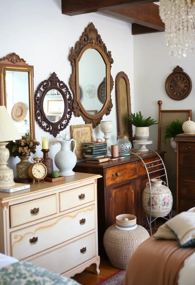 18 Boho Bedroom Ideas That Will Give You Major Décor Envy! - 7. Vintage Finds