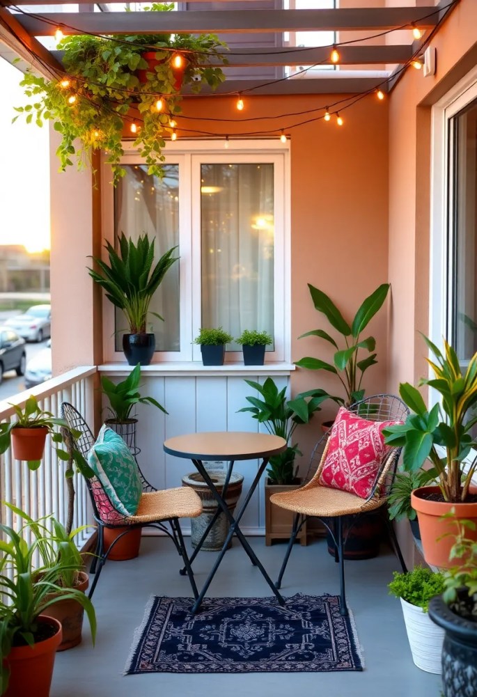 18 Small Space Decor Hacks That'll Transform Your Tiny Apartment into a Stylish Retreat (#7 Will Amaze You!) - 15. Create a Cozy Outdoor Space