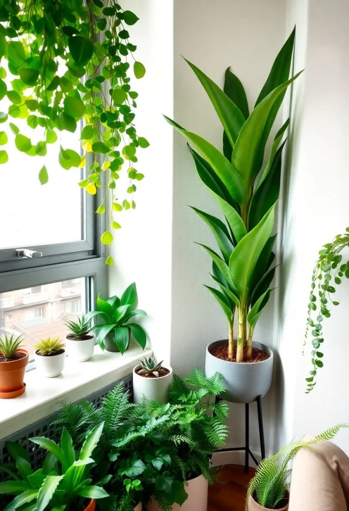 18 Small Space Decor Hacks That'll Transform Your Tiny Apartment into a Stylish Retreat (#7 Will Amaze You!) - 5. Add Plants for Life and Color