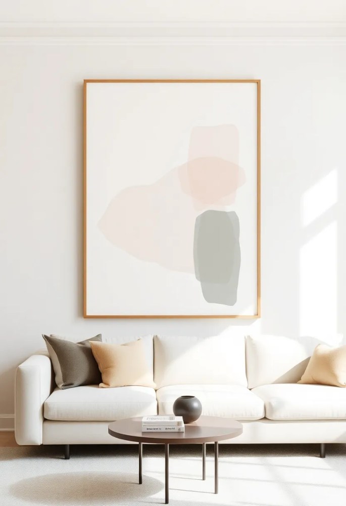 19 Minimalist Home Ideas That'll Bring Peace to Your Life! - 4. Minimalist Art