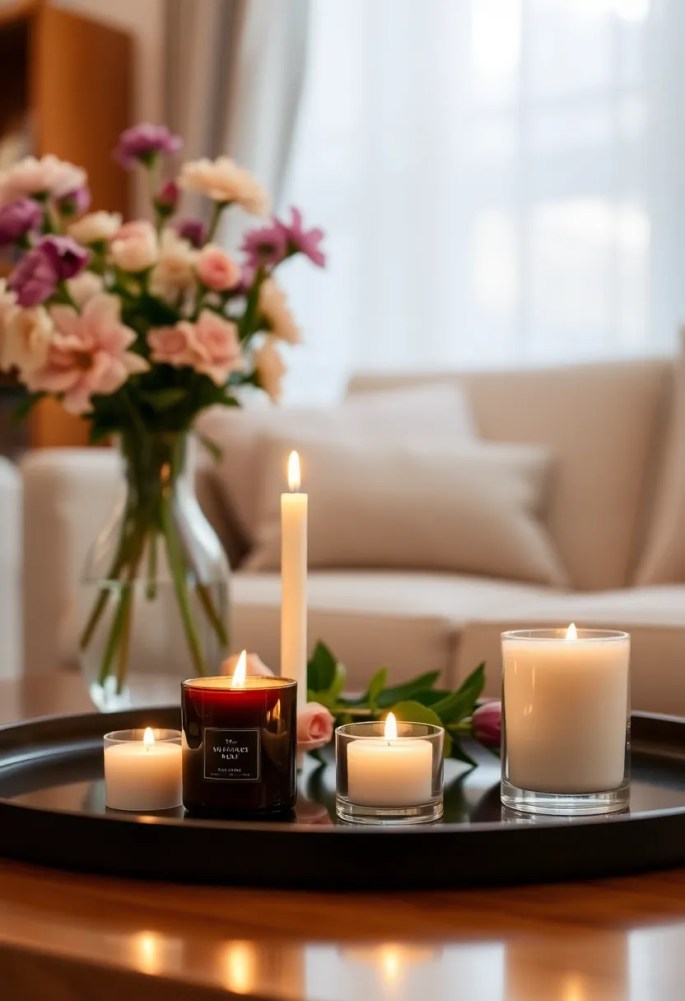 20 Cozy Living Room Ideas That'll Make You Want to Snuggle Up Right Now! - 15. Aromatic Elements