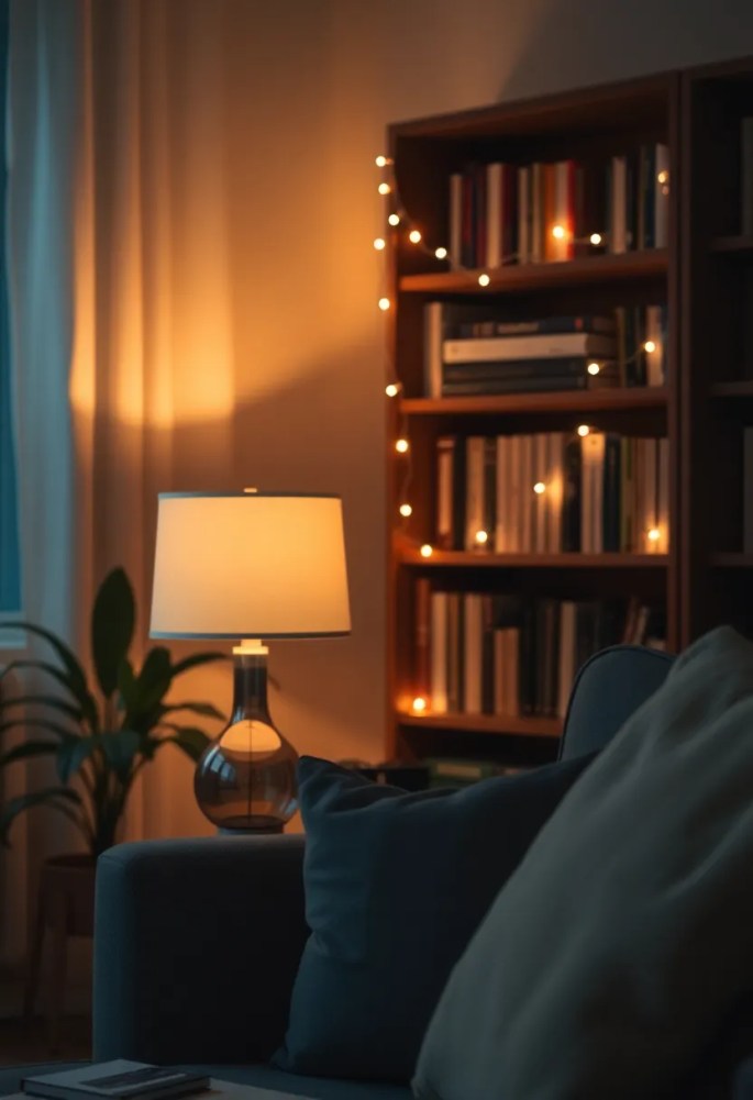 20 Cozy Living Room Ideas That'll Make You Want to Snuggle Up Right Now! - 3. Soft Lighting